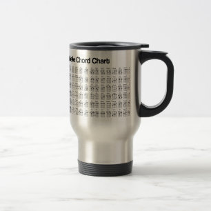 NEW UKULELE CHORD CHART CHORDS TRAVEL MUG