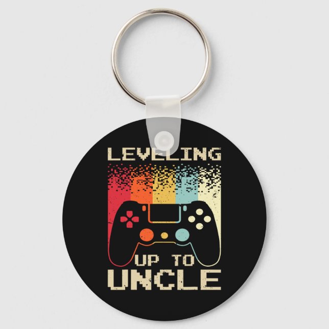 New Uncle For Men Boys Soon To Be Uncle Nephew Gam Key Ring (Front)
