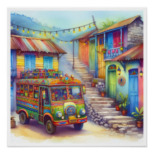 NEW Unique HAITI, Aruba, Antigua Poster