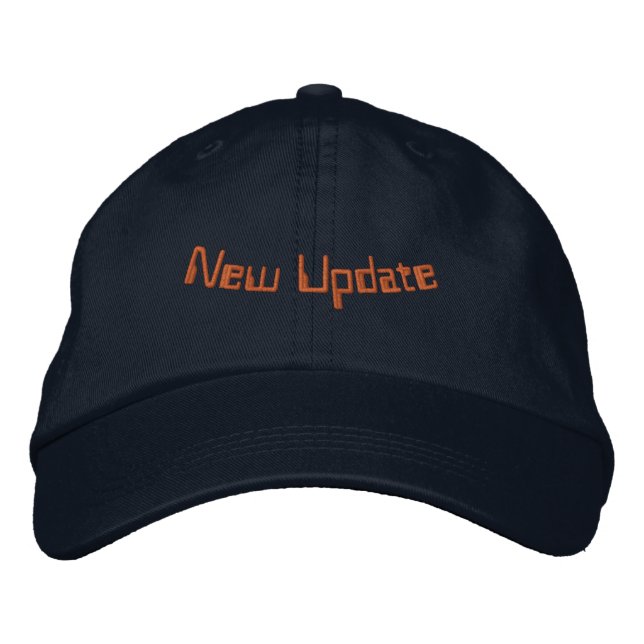 New Update Navy Adjustable-Hat Stylish Fit Wear  Embroidered Hat (Front)