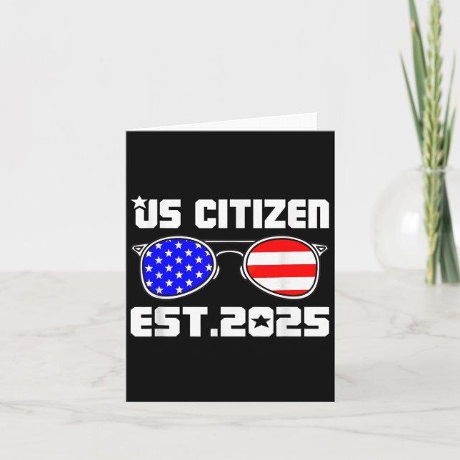 New Us Citizen Est 2025 American Immigrant Citizen Card (Front)