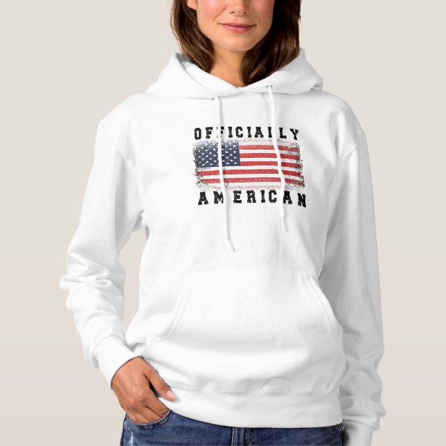 New US Citizen Gift Proud American Citizenship USA Hoodie (Front)