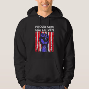 New Usa Citizen American Us Citizenship July 4th 4 Hoodie