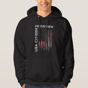 New Usa Citizen American Us Citizenship July 4th 5 Hoodie