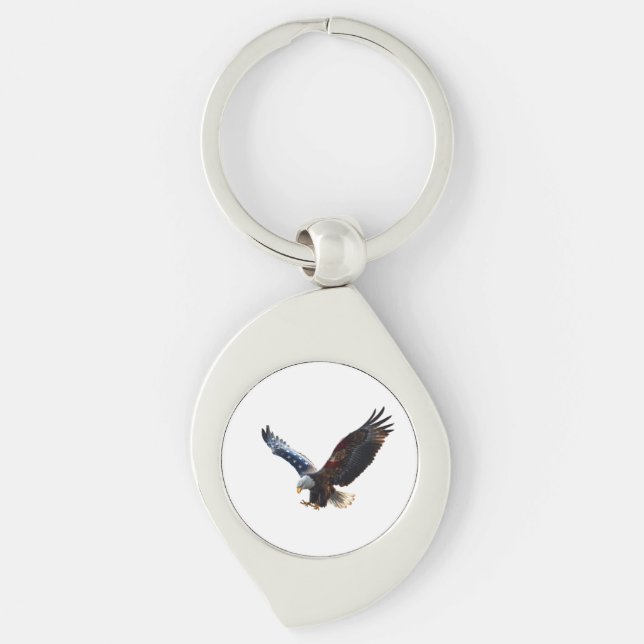 New USA egle locket  Key Ring (Front)