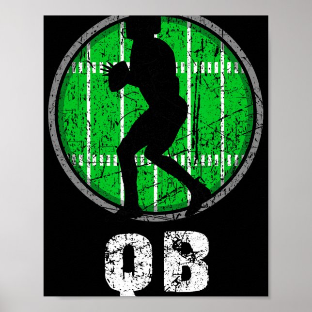 New, Usa Football Quarter Back, Nostalgic Nge Vint Poster (Front)
