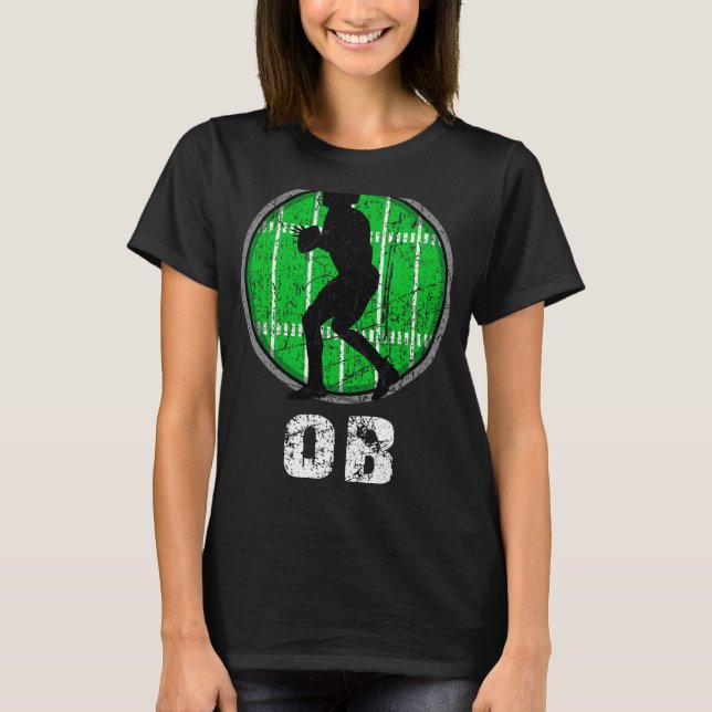 New, Usa Football Quarter Back, Nostalgic Nge Vint T-Shirt (Front)