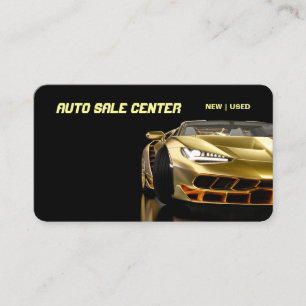 New & Used Car Sales - Auto Sales Double Sided Business Card