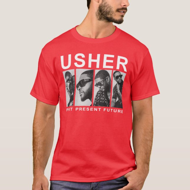 New Usher Past Present Futureour family T-Shirt (Front)
