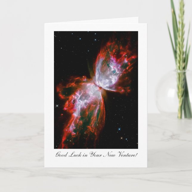 New Venture Luck - Butterfly Nebula Outer Space Card (Front)