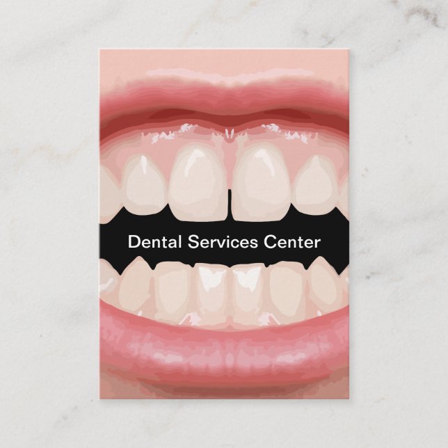 New Vertical Dental Business Cards (Front)