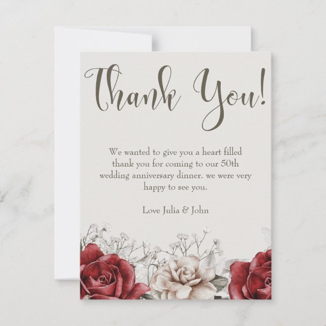 New Vintage Thank You Cards  (Front)