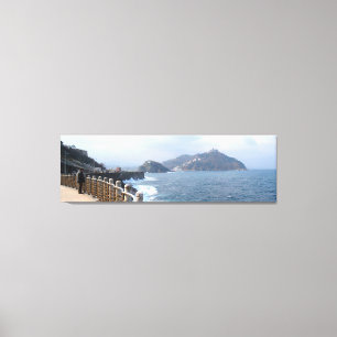New Walk of Donostia - San Sebastian. Canvas Print