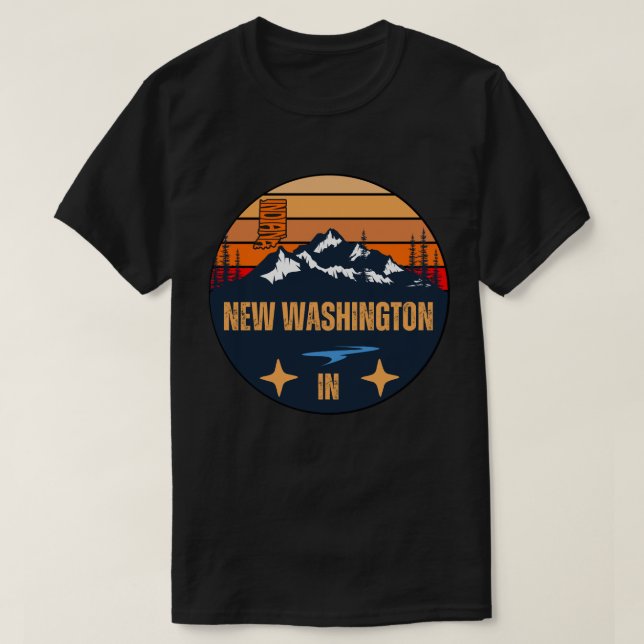 New Washington, Indiana T-Shirt (Design Front)