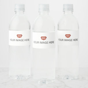 NEW! Water Bottle Label (8.25" x 1.75") - Set of 5