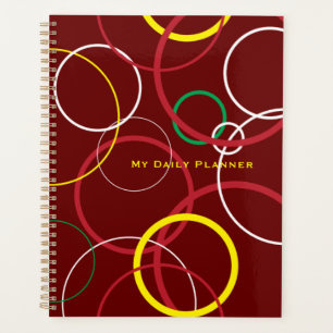 New Wave Burgundy Planner