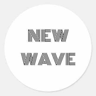 New Wave  Classic Round Sticker