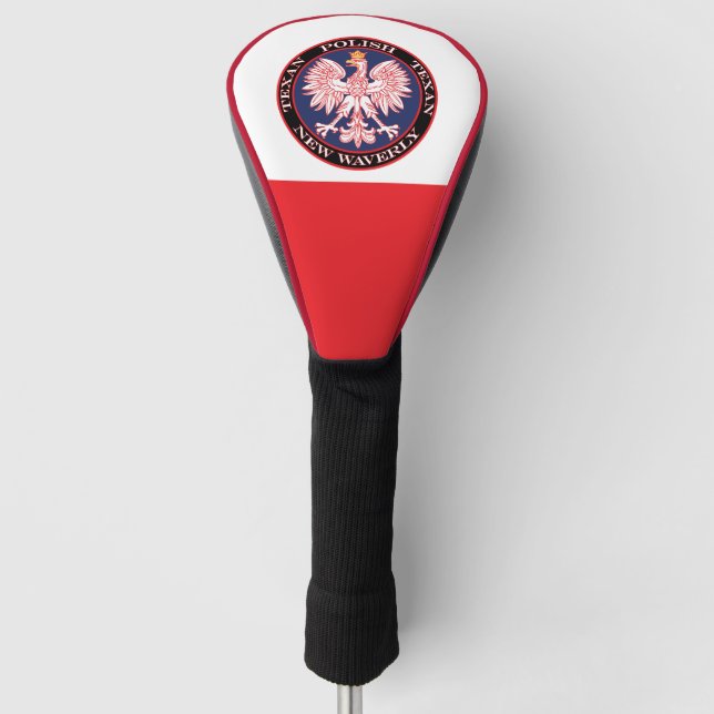 New Waverly Round Polish Texan Golf Head Cover (Front)