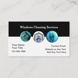 New Window Washing Professional Service Business Card