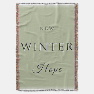 New Winter Hope Throw Blanket