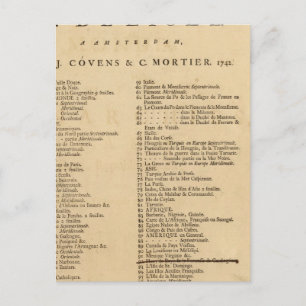 New World Atlas Postcard