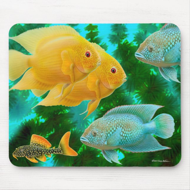 New World Cichlids Mousepad (Front)