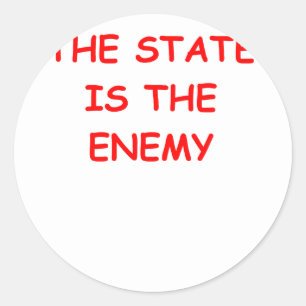 new world order classic round sticker