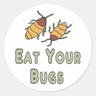 New World Order - Eat Your Bugs Classic Round Sticker