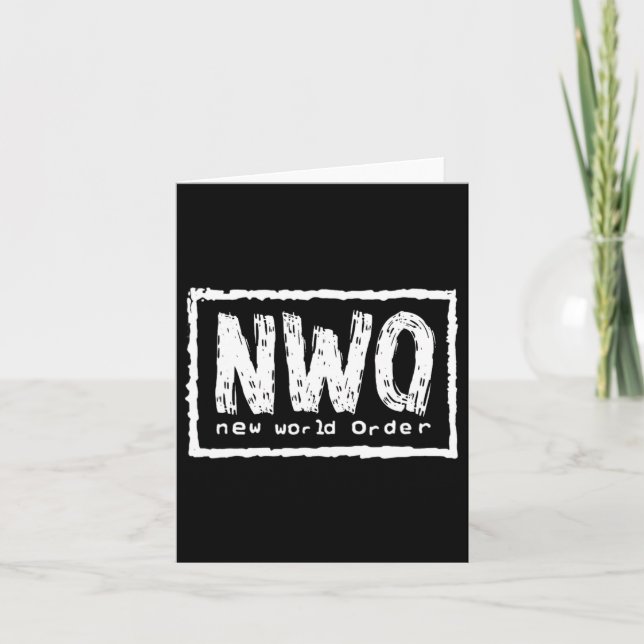 New World Order Funny Tee Halloween Costume 024  Card (Front)