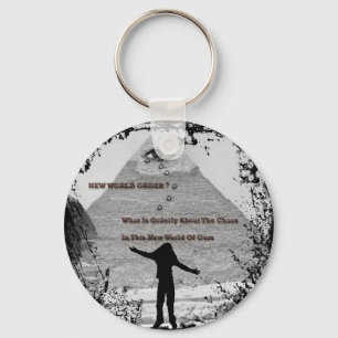 "NEW WORLD ORDER ?"* KEY RING