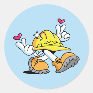 New World Under Construction Classic Round Sticker