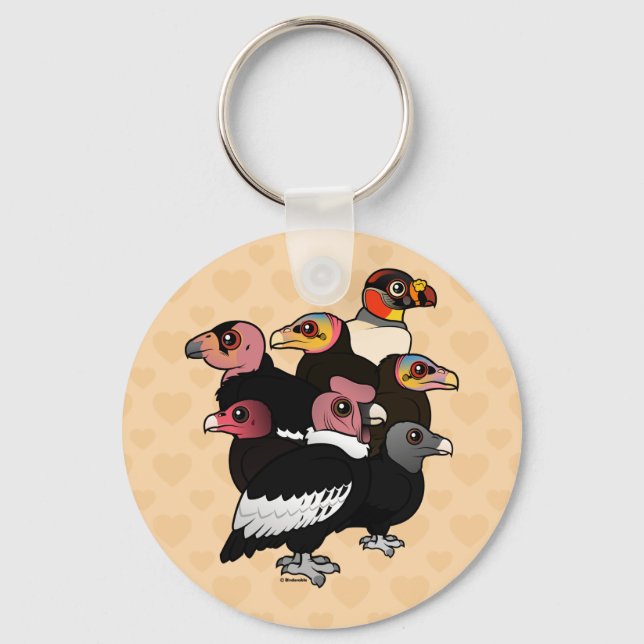 New World Vultures Key Ring (Front)