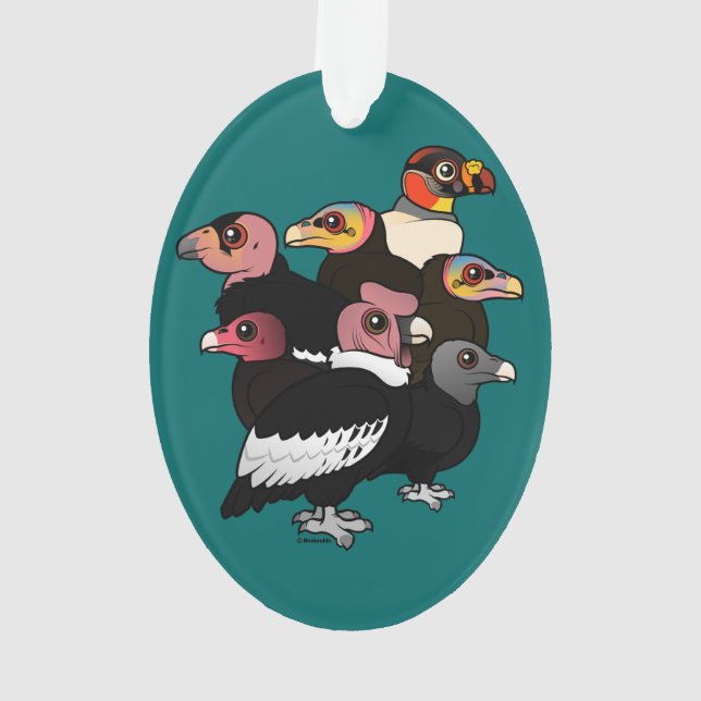 New World Vultures Ornament (Back)