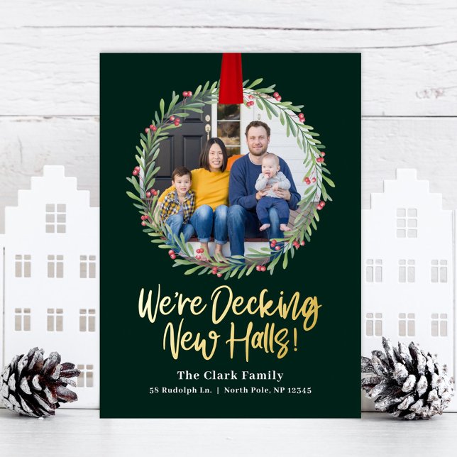 New Wreath FOIL Holiday Moving Announcement (Creator Uploaded)