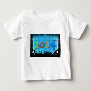 New Year 2014 Office City Party Colourful Fun Art Baby T-Shirt