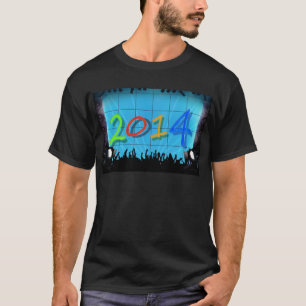 New Year 2014 Office City Party Colourful Fun Art T-Shirt