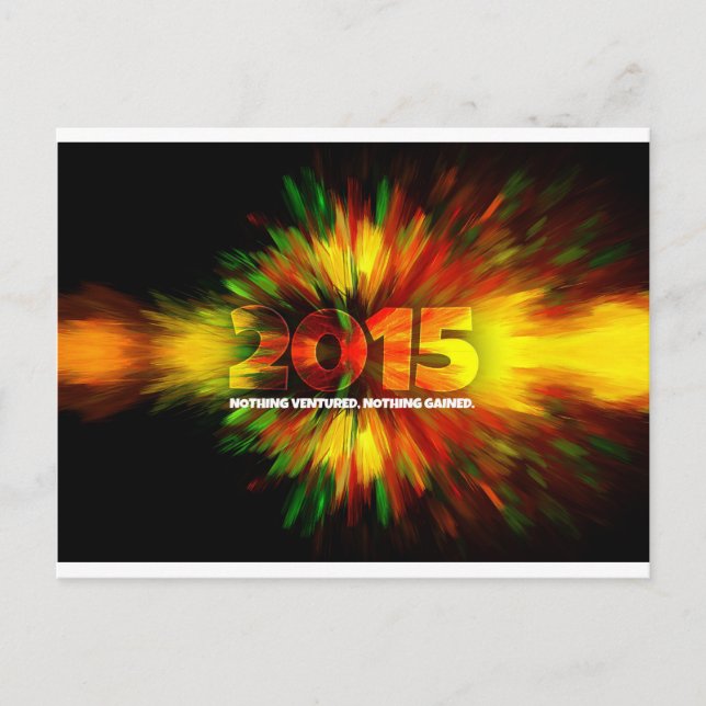 New Year 2015 Holiday Postcard (Front)