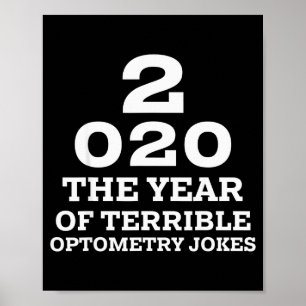 New Year 2020 And Bad Optometry Jokes Eye Chart 