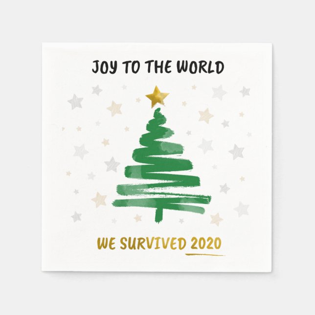 New Year 2021 Commemorative Celebration Paper Napkin (Front)