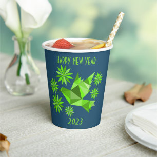 NEW YEAR 2023 FLY BIRD PAPER CUP FOR PARTY