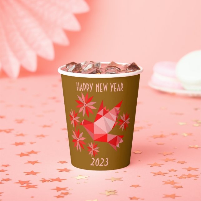 NEW YEAR 2023 PAPER CUP FOR PARTY CELEBRATION  (Insitu)