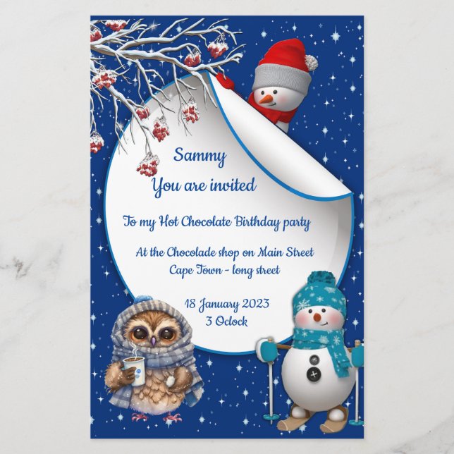 New Year 2023 winter card (Front)