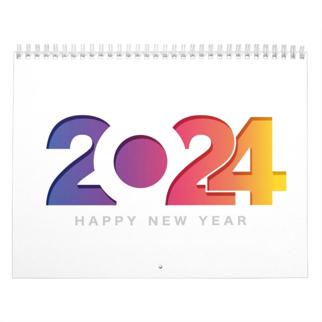 new year 2024 calendar (Cover)