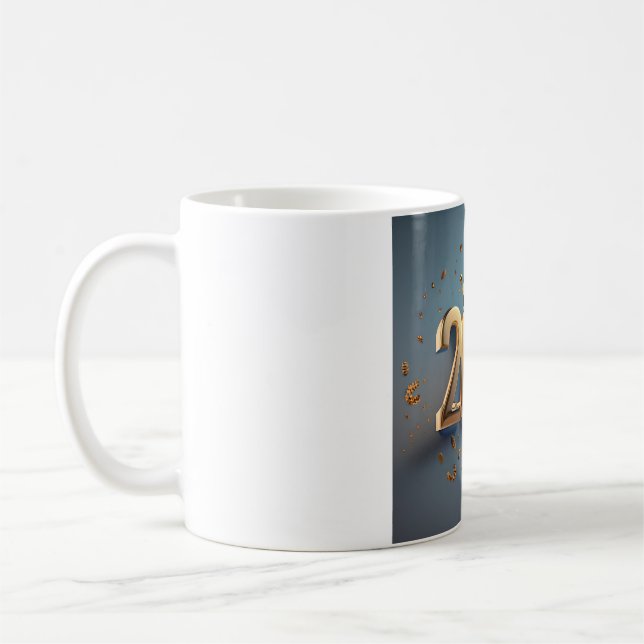 New Year 2024 Celebration - Happy 2024 Design Coffee Mug (Left)
