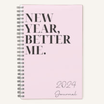 New Year 2024 Resolutions Notebook for Journalling