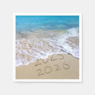 New Year 2025 Beach Sand Napkin