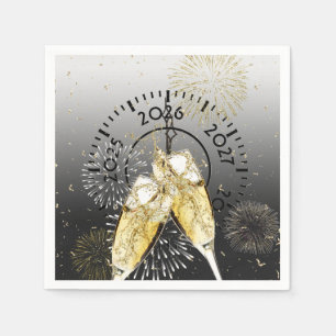 New Year 2025 Champagne Toast Napkin