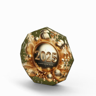 New year 2025 horizontal photo block