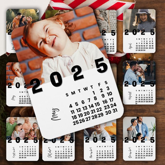 New Year 2025 May  Calendar Family Photo Magnet (New Year 2025 May Calendar Family Photo Magnet)