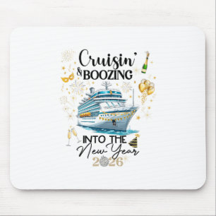 New Year 2026 Boozin' Cruisin' Outfit Mouse Mat